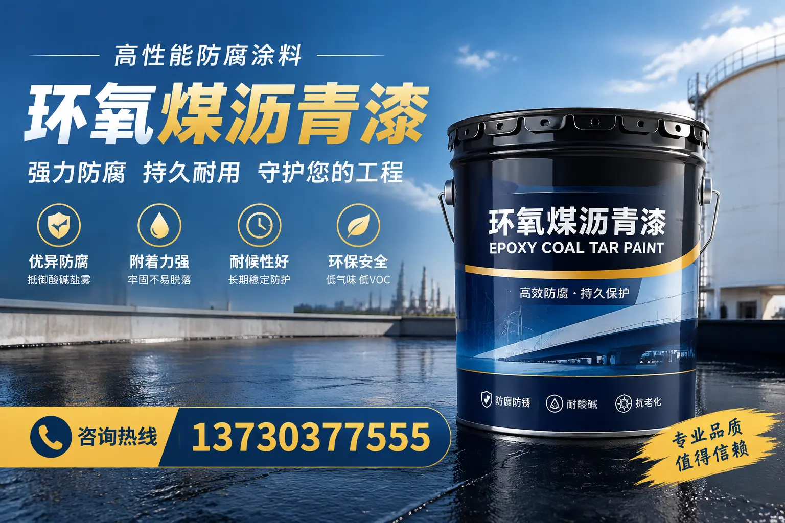 环氧煤沥青漆的耐久性分析，适合崇义的使用场景